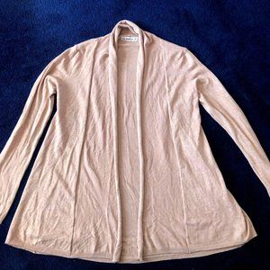 Women's Tan Zara Knit Long Cardigan Sweater